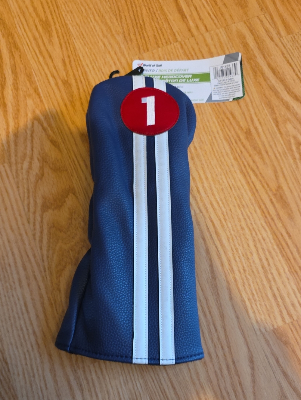 Blue Driver Deluxe Headcover with Red Number 1 Patch